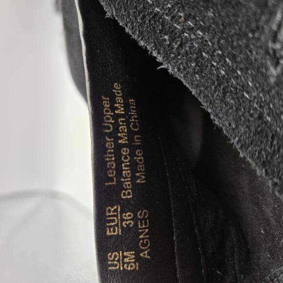 Sam Edelman Agnes Black Suede Western Booties Pointed Toe Block Heel Women’s 6M - Picture 8 of 8